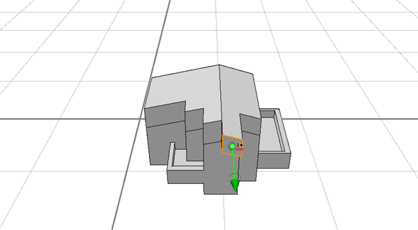 Overhang created by dragging out the sides