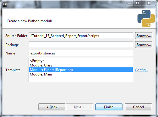 The Python module wizard