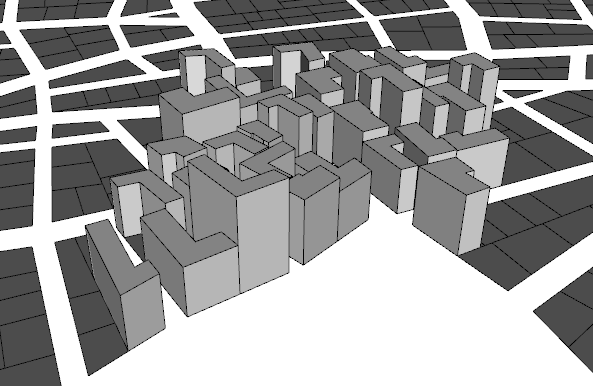 Simple L shapes on a small city part