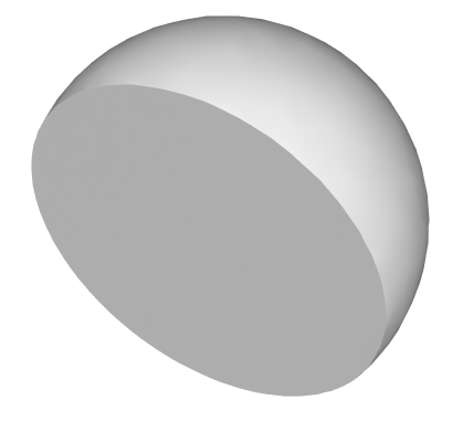 Shaded hemisphere with angle 30; auto