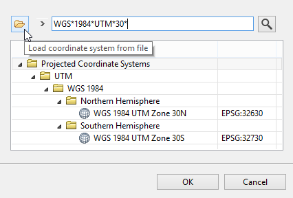 Load coordinate system from file