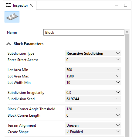 Block Parameters