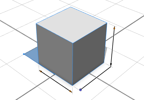 Height, width, and depth handles