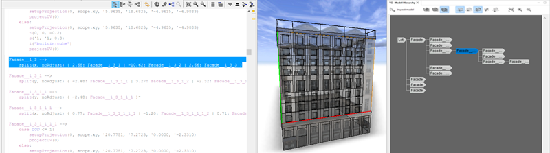 parent shape node selected