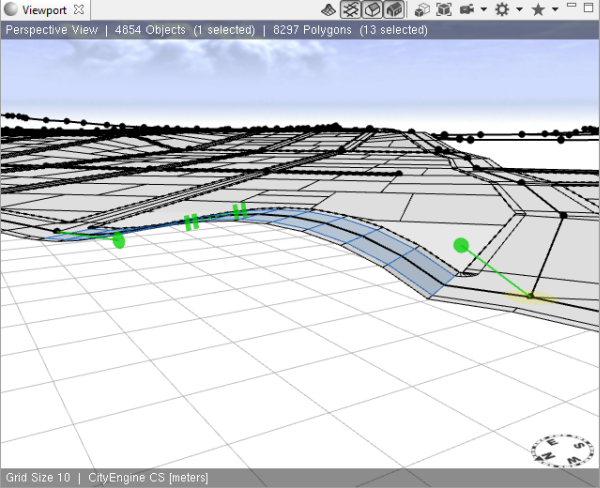Viewport Perspective View of tangent edits
