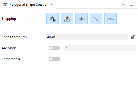 Tool options edge length