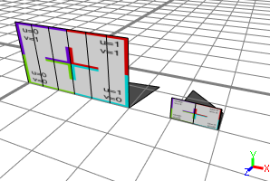 UV split with unitSpace applied