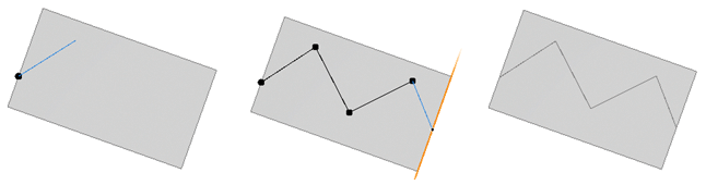 Splitting polygonal shape