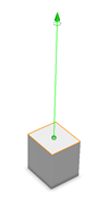 Extruded face- global axis