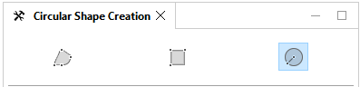Circle tool options