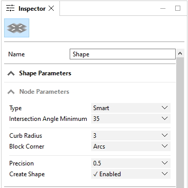 Inspector Node parameters