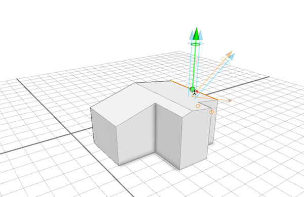 Drag on the edge to adjust for a flatter roof