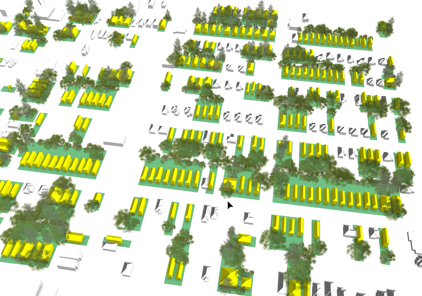 Parcels with street edges set