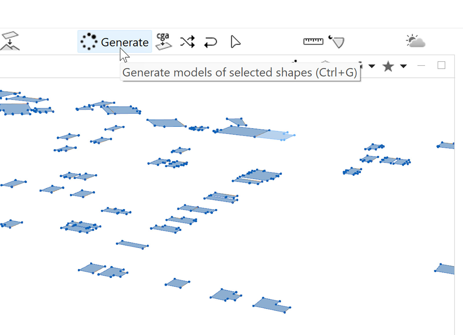 Selected models to generate