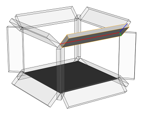 Mass model edge split