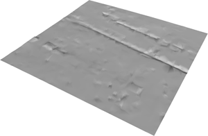 Terrain mesh after reduceGeometry