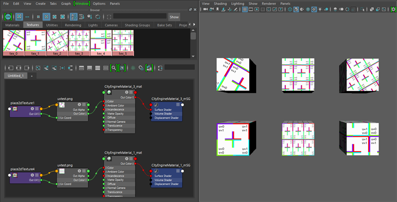 Per-texture transformations in Autodesk Maya