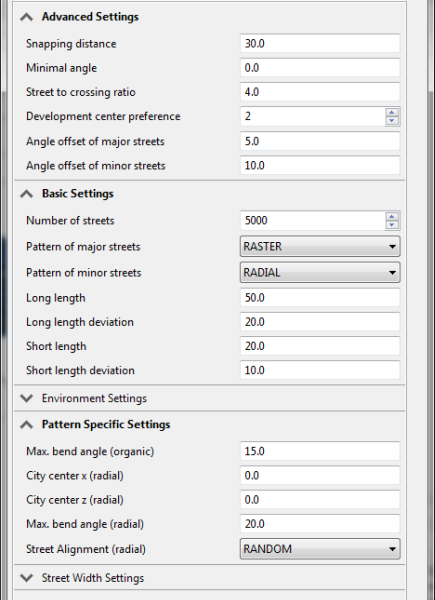 The Glasses style settings