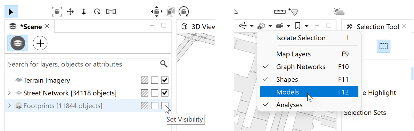 Turn off Models visibility