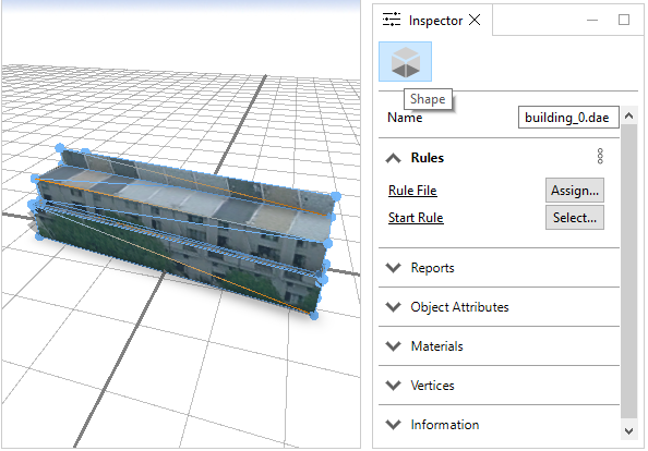 Shape model after conversion