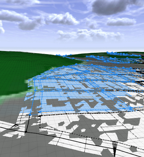 Streets selected to align