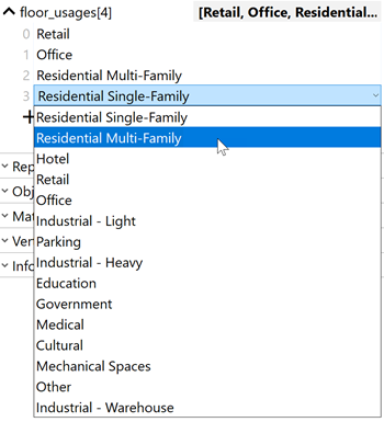 Change usage in the array.