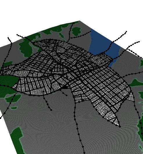 Grow streets with heightmap
