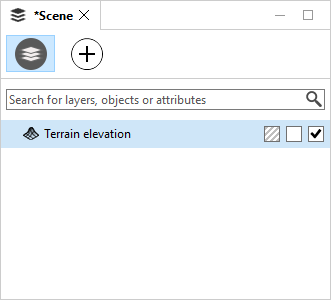 Terrain elevation in Scene Editor