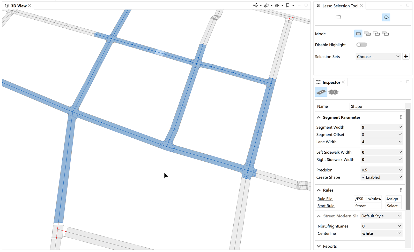 Streets after Cleanup Graph tool