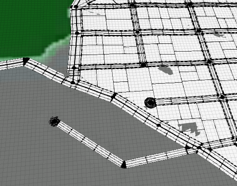 Finished polygonal street