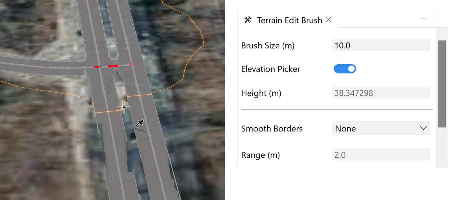 Using Elevation Picker option