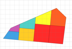 Lot divided into unequal parts