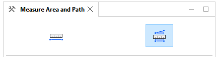 Measure area tool options