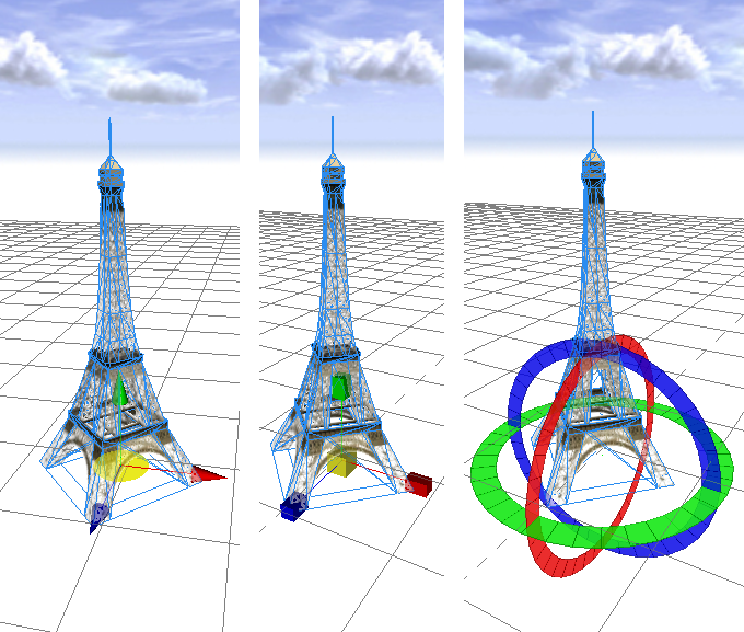 Move, Scale, Rotate tools