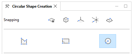 Circle tool options