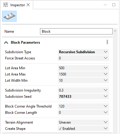 Block Parameters