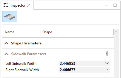 Sidewalk parameters