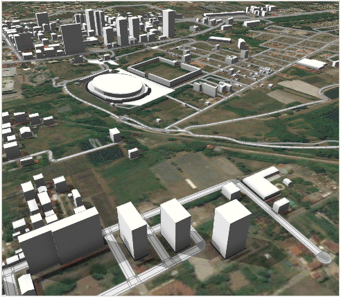 Generated models from OSM shapes