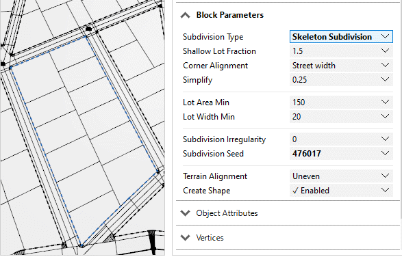 Skeleton subdivision