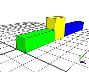 Floating sized shape between absolute shapes