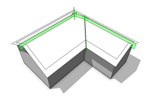 Gable roof after comp split