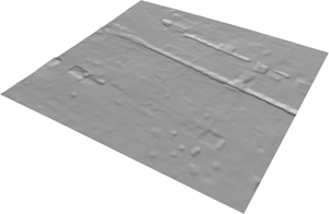 Terrain mesh before reduceGeometry