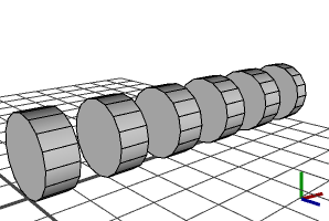 Geometry after cut with closed faces