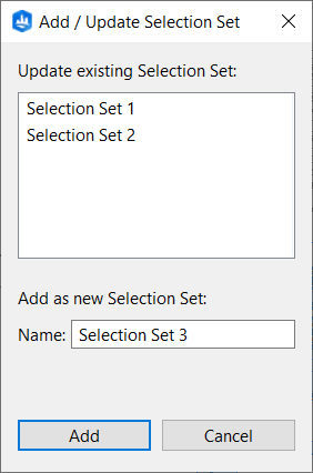 Add selection set