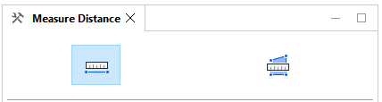 Measure distance tool options