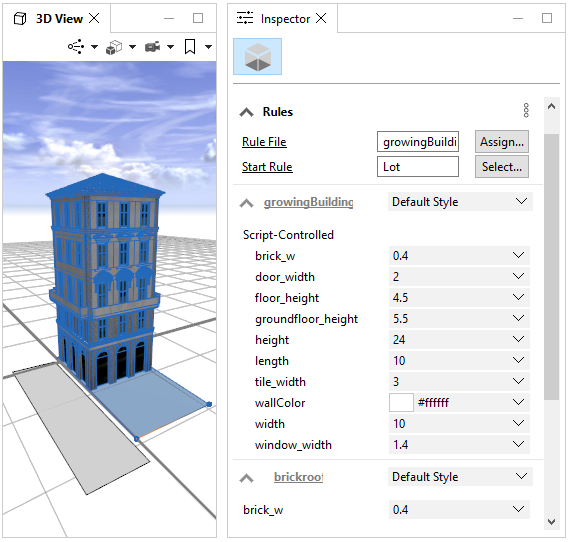 Building generated with unmodified attributes