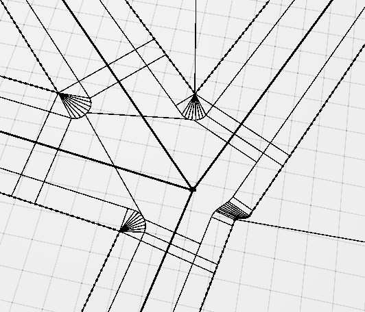 Viewport Perspective View of cleaned up network