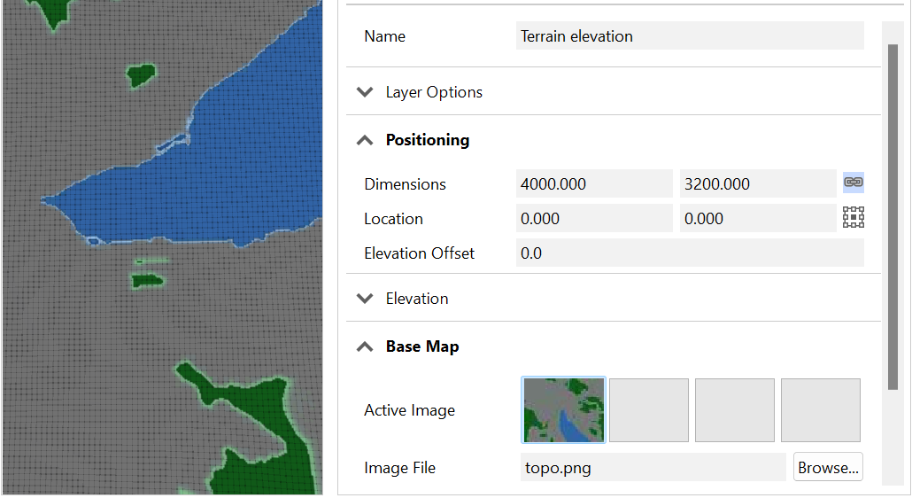 Inspector of terrain attributes