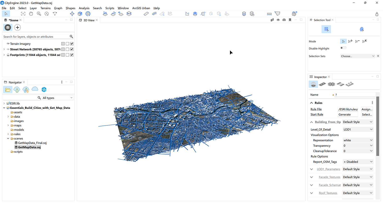 Scene created with Get Map Data