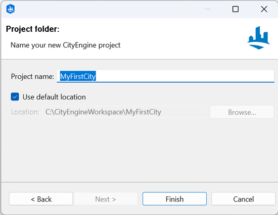 Project name MyFirstCity.